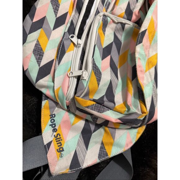 KAVU Mini Rope Sling Pack with Adjustable One Size, Chevron Sketch - Picture 2 of 6